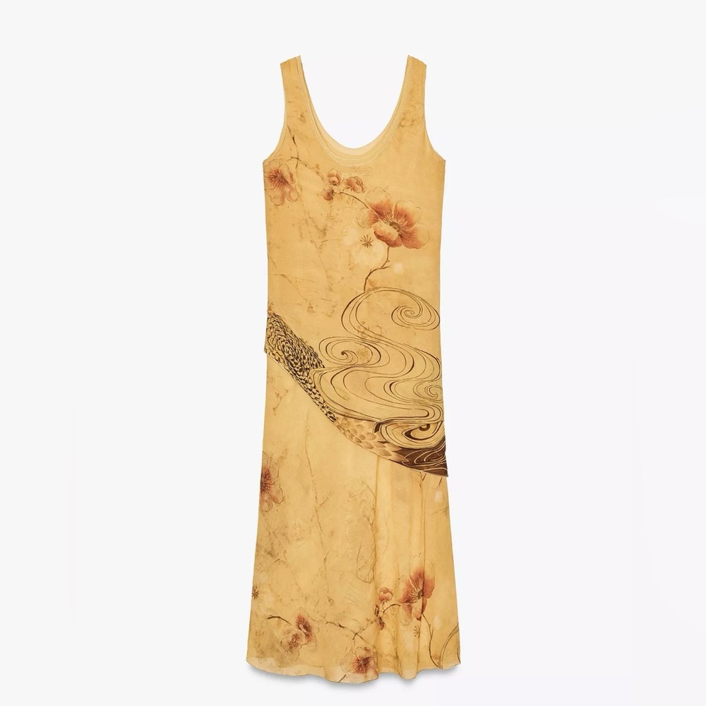 New Zara ZW Collection Floral Dress